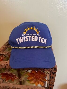 Twisted Tea Blue Rope Hat Perforated Performance Mesh SnapBack Keep It Twisted